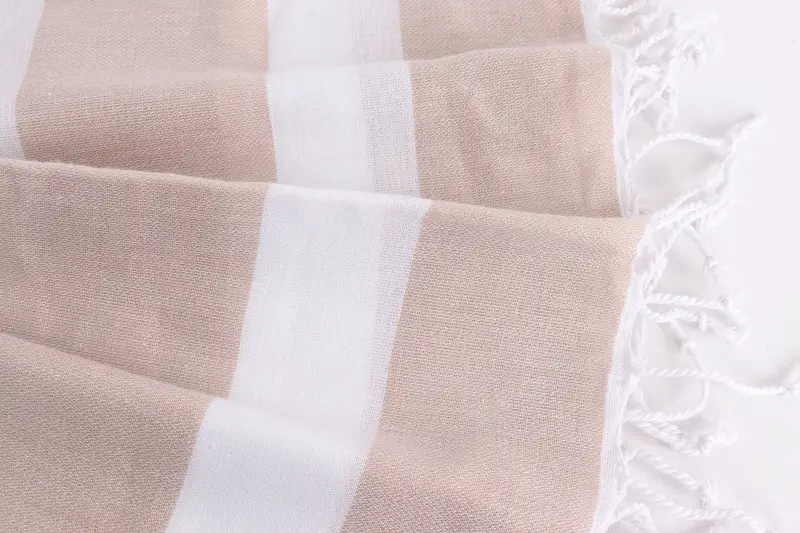 Custom Towel, Gift For Best Friend, Spa Towel, Gifts For Him, Fringed Turkish towel for poolside, Organic Turkish towel, 70x40 Cotton Striped Towel - 8