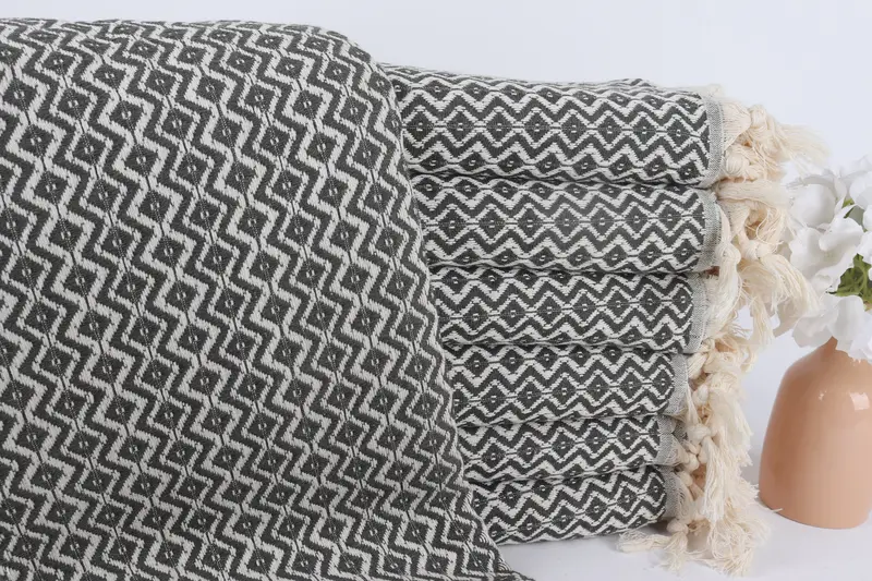 Ev İçin Hediye Haki Yeşil Pamuk Havlu 40x71 İnç, Düğün Hediyeleri