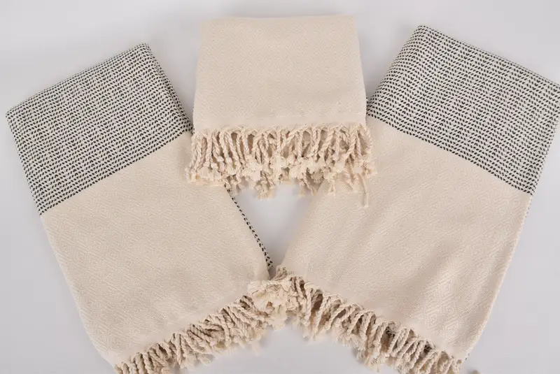 Organic cotton peshtemal for spa and beach, Bridesmaid Gift Towel, Sand-resistant towel, Christmas Favors, 70x40 Cotton Diamond Towel, Hammam towel - 6