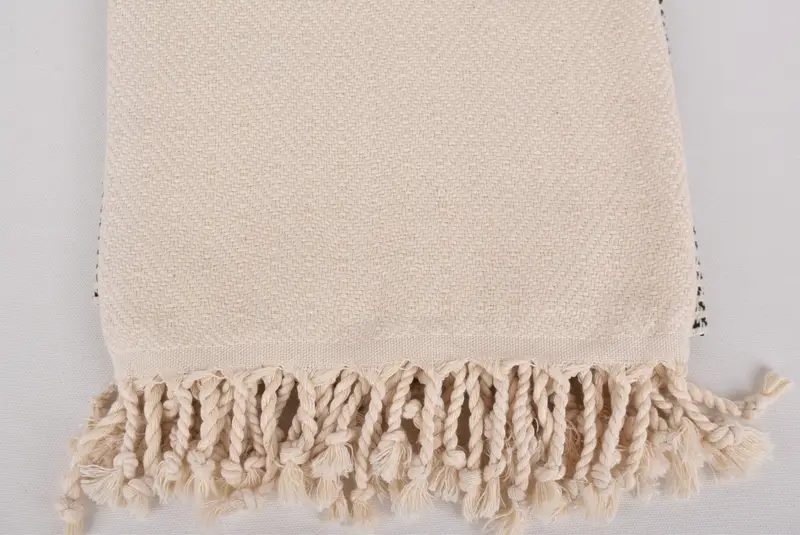 Organic cotton peshtemal for spa and beach, Bridesmaid Gift Towel, Sand-resistant towel, Christmas Favors, 70x40 Cotton Diamond Towel, Hammam towel - 3