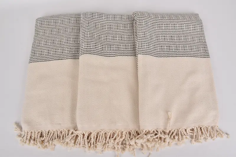 Organic cotton peshtemal for spa and beach, Bridesmaid Gift Towel, Sand-resistant towel, Christmas Favors, 70x40 Cotton Diamond Towel, Hammam towel - 8
