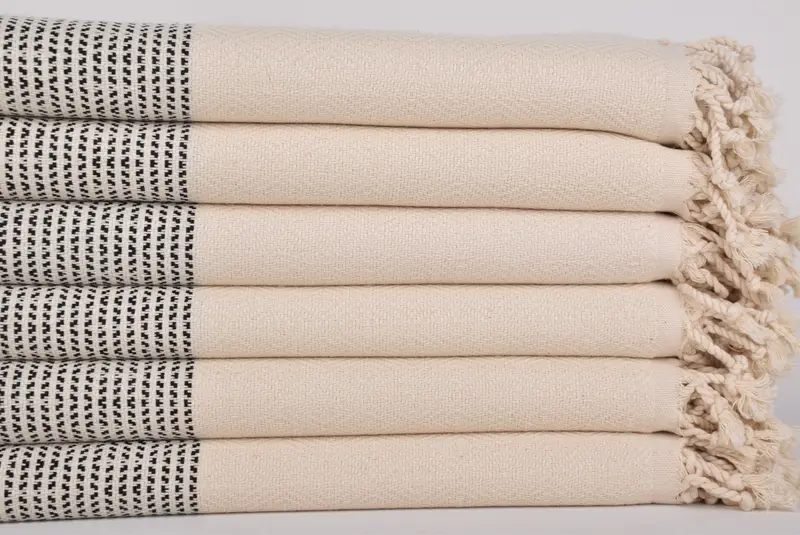 Organic cotton peshtemal for spa and beach, Bridesmaid Gift Towel, Sand-resistant towel, Christmas Favors, 70x40 Cotton Diamond Towel, Hammam towel - 2