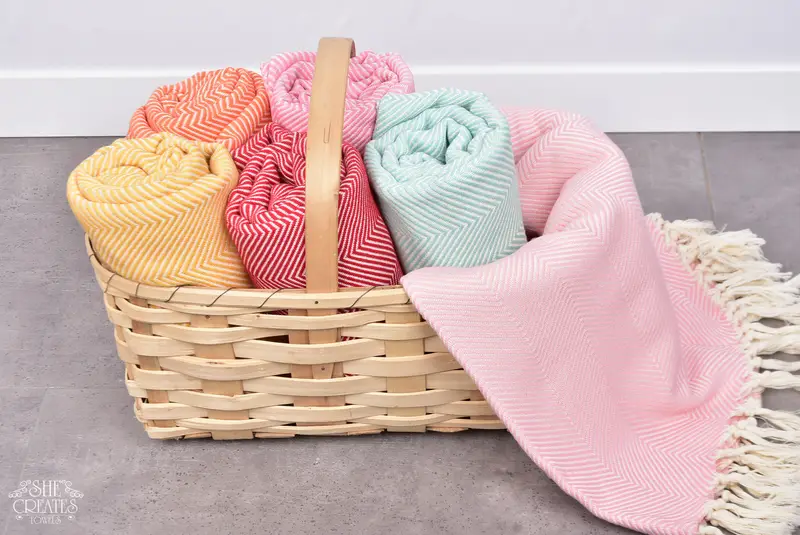 Custom Beach Towels, Large Turkish Towel, 70x40 Cotton Herringbone Towel, Bachelorette Party Gift, Bachelor Gifts, Bachelorette Party Favor - 7