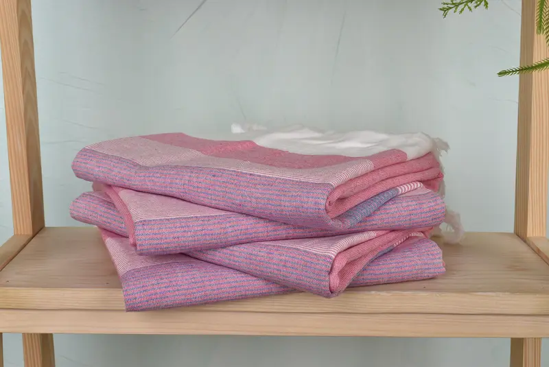 Handmade Turkish hammam towel, 68x40 Cotton Striped Towel, Turkish beach towel, Home Decor Gifts, Turkish Towel Beach, House Warming Gift - 7