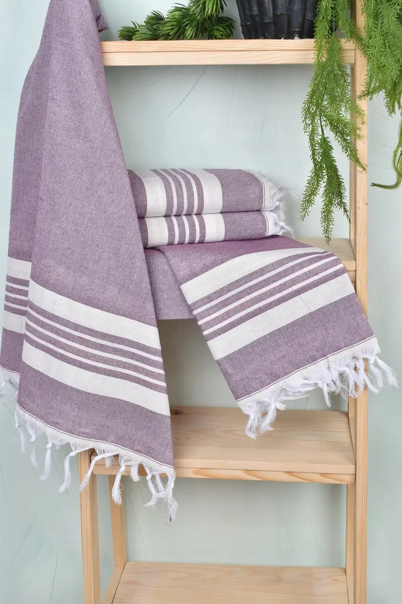 Kids Beach Towel, 70x40 Cotton Striped Towel, Cotton towel, Personalized Gift, Yoga Towel, Christmas Favors, Bridal Shower Favors, Bridesmaid Towel - 6