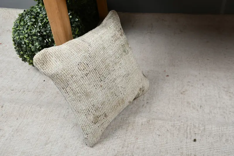 Customized Pillow Case, Interior Designer Pillow, Antique Pillows, Sofa Pillow, Art Deco Pillow, Turkish Pillow, 12x12 Beige Pillow, Cushion - 7
