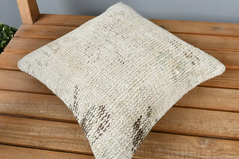 Customized Pillow Case, Interior Designer Pillow, Antique Pillows, Sofa Pillow, Art Deco Pillow, Turkish Pillow, 12x12 Beige Pillow, Cushion - 2