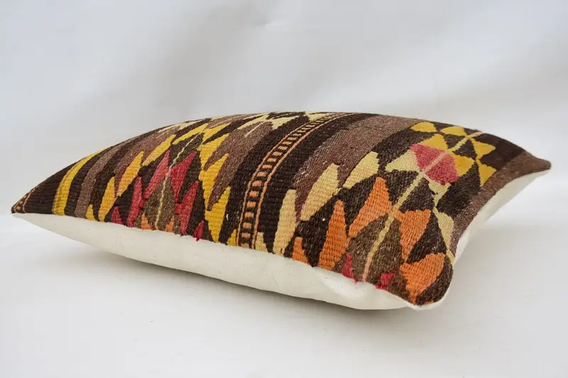 16x24 Brown Pillow Cover, Pillow Sham, Ethnic Pillow Cover Cushion, Boho Pillow, Gift Pillow, Office Chair Cushion Cover, Home Decor Pillow - 6