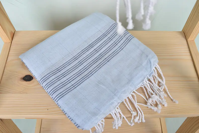 Personalized Towel, Bridal Shower Favor, 70x40 Cotton Striped Towel, Bridesmaid Gift, Beach Size Towel, Bachelor Bachelorette Party Favors - 5