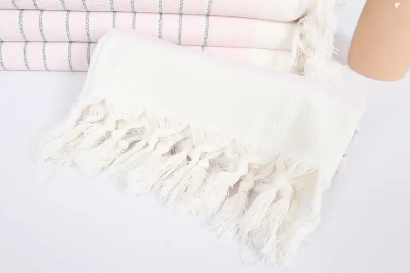 Turkish Towel Hand Towel, Monogram Hand Towel, Embroidery Towels, 36x18 Cotton Striped Terry Towel, Organic Towel, Personalized Kitchen Towel - 4