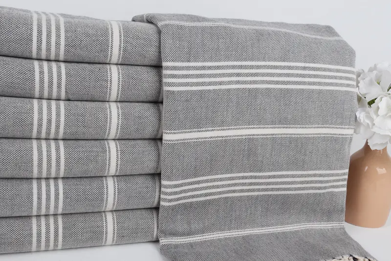 Hammam Towel USA, Personalized Wedding Gift For Couple, Monogrammed Beach Towel, Bachelor Gifts, 68x40 Cotton Striped Towel, Absorbent Turkish towel - 2