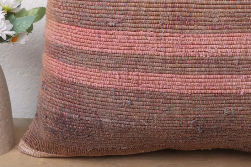 Gift Pillow, Sofa Bolster Cushion, Antique Pillows, Ethnical Kilim Rug Pillow, Pillow Case, 20x20 Brown Pillow Case, Christmas Pillow Sham - 3