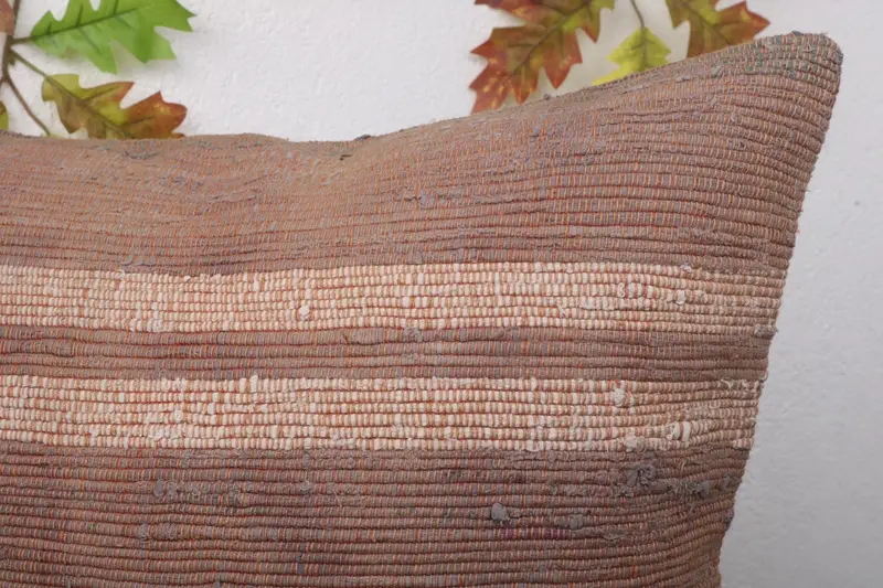 Gift Pillow, Sofa Bolster Cushion, Antique Pillows, Ethnical Kilim Rug Pillow, Pillow Case, 20x20 Brown Pillow Case, Christmas Pillow Sham - 5