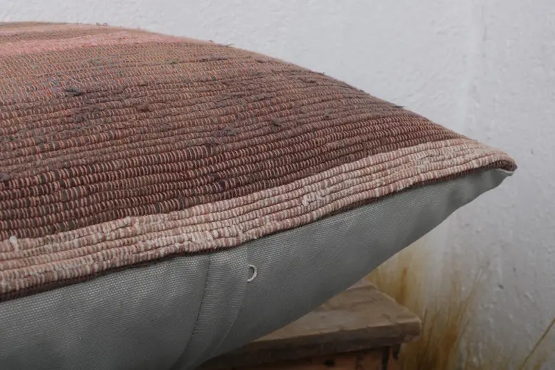 Gift Pillow, Sofa Bolster Cushion, Antique Pillows, Ethnical Kilim Rug Pillow, Pillow Case, 20x20 Brown Pillow Case, Christmas Pillow Sham - 6
