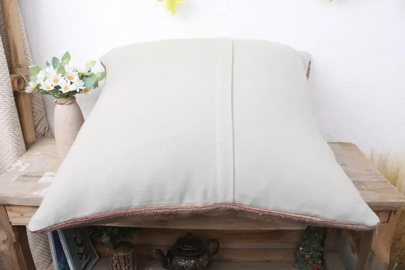 Gift Pillow, Sofa Bolster Cushion, Antique Pillows, Ethnical Kilim Rug Pillow, Pillow Case, 20x20 Brown Pillow Case, Christmas Pillow Sham - 7