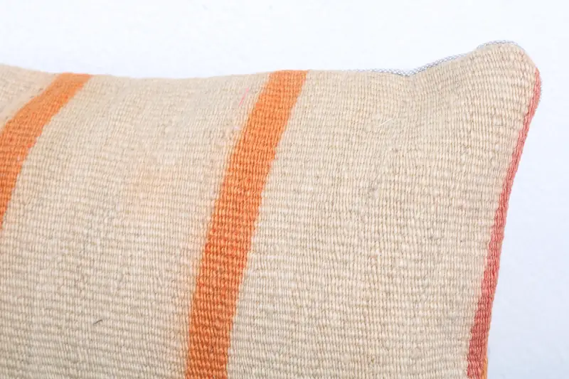 Wholesale Pillow Cover, Throw Kilim Pillow, Kilim Pillow, Kilim Pillow Cover, Cushion Cover, Authentic Cushion Cover, 12x20 Beige Cushion Case - 5