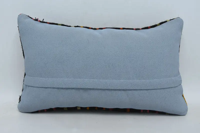 Handwoven Pillow Cover Pillow Case, 12x20 Brown Cushion, Turkish Kilim Pillow, Pillow Cover, Antique Pillows, Turkish Pillow - 6