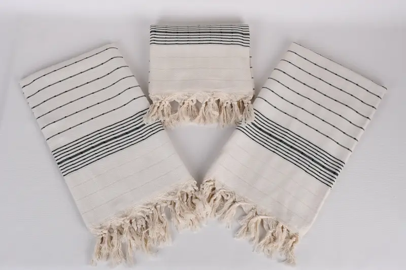 Quick-dry peshtemal, 70x40 Cotton Striped Towel, Personalised Gift, Friends Beach Towel, Sand-resistant towel, Spa Towel, Personalized Turkish Towel - 6