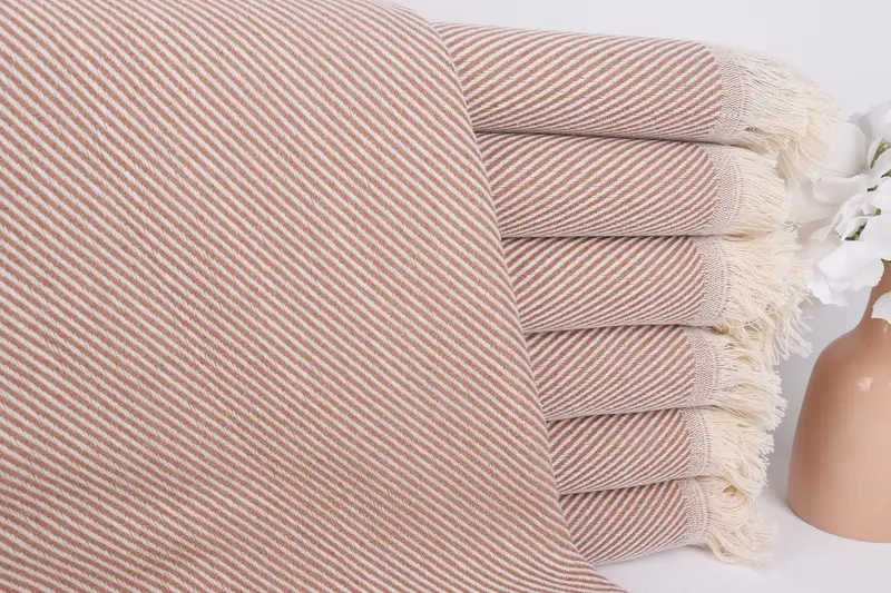 Bachelorette Party Gifts, Lightweight towel, Bachelorette Favors Beach, Thin towel, Valentines Day Gift For Him, 70x36 Cotton Striped Towel - 1