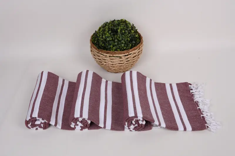 Yoga Towel, Personalized Wedding Gift, Wedding Day Gift For Bride, Bachelor Bachelorette Party Favors, 70x40 Cotton Striped Towel, Bridesmaid Gifts - 8