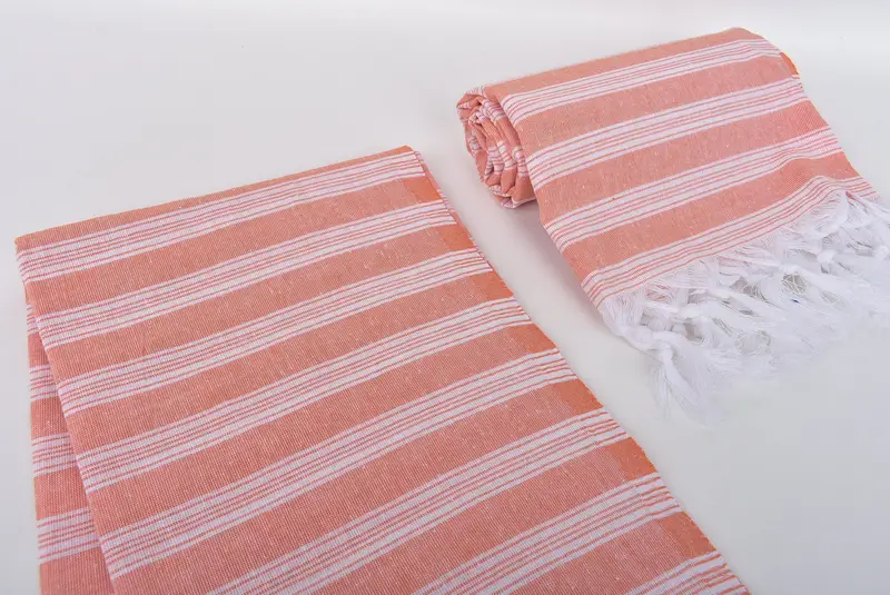Organic towel, Sand-free towel, Handmade Gift, Pool Towels, 70x40 Cotton Striped Towel, Quick-drying cotton Turkish beach towel, Handmade Gift - 7