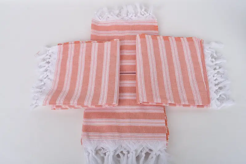 Organic towel, Sand-free towel, Handmade Gift, Pool Towels, 70x40 Cotton Striped Towel, Quick-drying cotton Turkish beach towel, Handmade Gift - 6