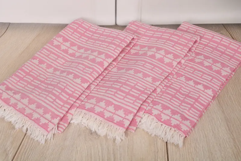Embroidered Towel, Beach towel, 70x40 Cotton Kilim Design Towel, Home Decor Towel, Bachelorette Party Gifts, Monogram Towels, Wedding Hand Made Gift - 7