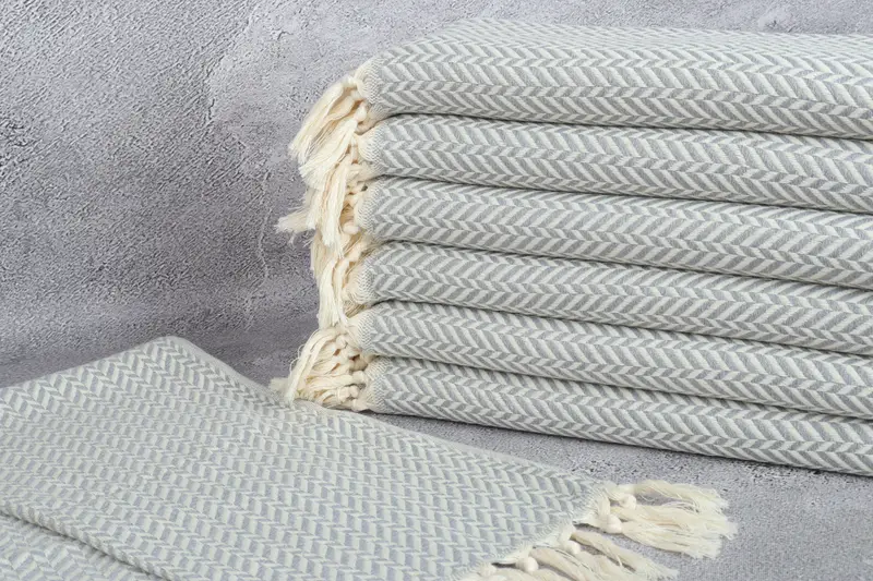 36x18 Cotton Chevron Towel, Turkish Towel, Kitchen Towel, Bachelorette Party Decorations, Wedding Gift, Spa Towel, Gifts For Him, Turkish Hand Towel - 3