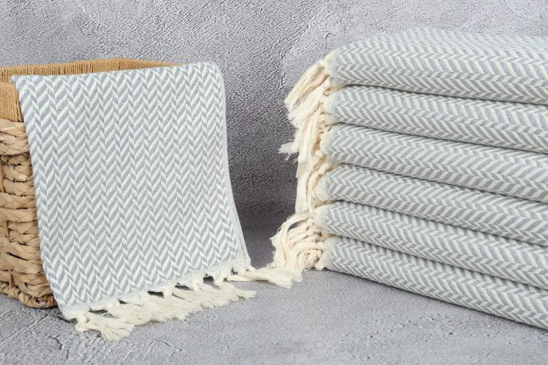36x18 Cotton Chevron Towel, Turkish Towel, Kitchen Towel, Bachelorette Party Decorations, Wedding Gift, Spa Towel, Gifts For Him, Turkish Hand Towel - 5