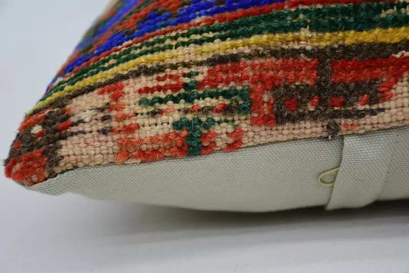 Pillow Case, Handmade Kilim Cushion, Sofa Pillow Cover, Boho Pillow Sham Cover, Wholesale Pillow, 12x20 Beige Pillow Case, Interior Designer Pillow - 4