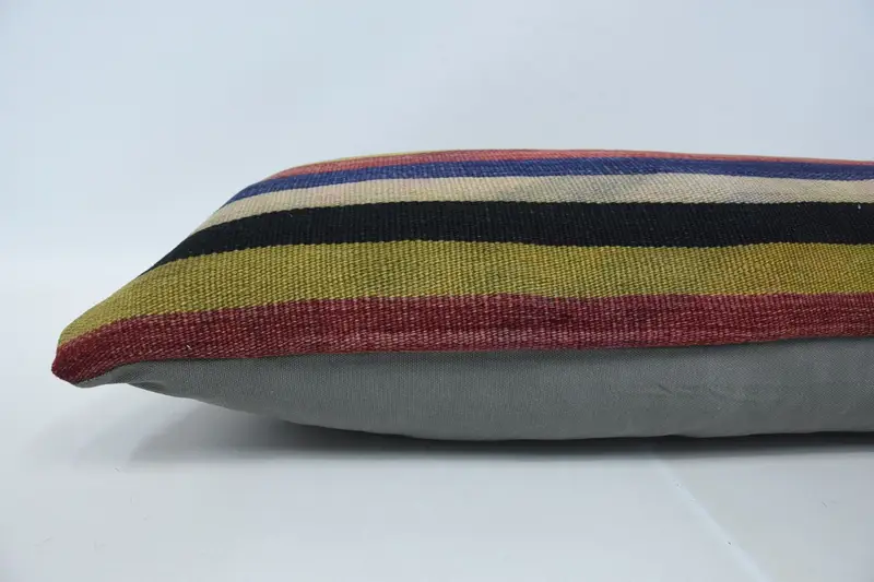 16x48 Blue Pillow, Vintage Kilim Pillow, Ethnic Cushion Cover, Vintage Kilim Throw Pillow, Kilim Pillow Cover, Cushion, Southwestern Cushion - 5
