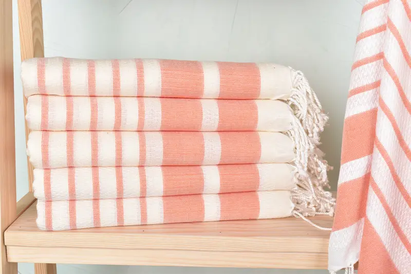 Personalized Gift, Personalized Gift For Her, Sand-free towel, 70x40 Cotton Striped Towel, Fringed Turkish peshtemal beach towel USA, Fouta towel - 1