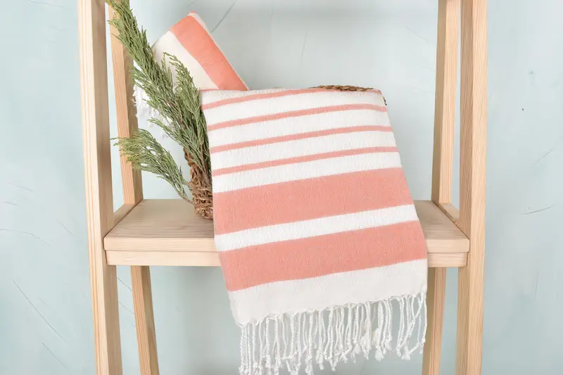Personalized Gift, Personalized Gift For Her, Sand-free towel, 70x40 Cotton Striped Towel, Fringed Turkish peshtemal beach towel USA, Fouta towel - 4