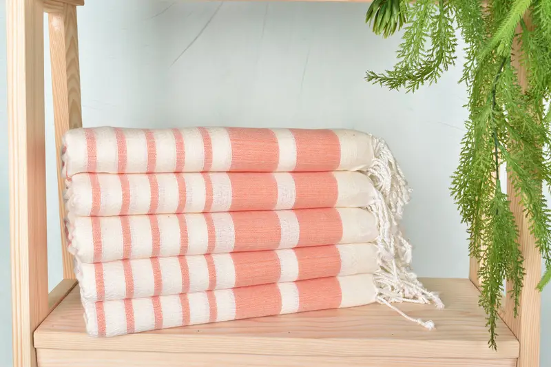 Personalized Gift, Personalized Gift For Her, Sand-free towel, 70x40 Cotton Striped Towel, Fringed Turkish peshtemal beach towel USA, Fouta towel - 2