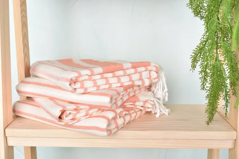 Personalized Gift, Personalized Gift For Her, Sand-free towel, 70x40 Cotton Striped Towel, Fringed Turkish peshtemal beach towel USA, Fouta towel - 7