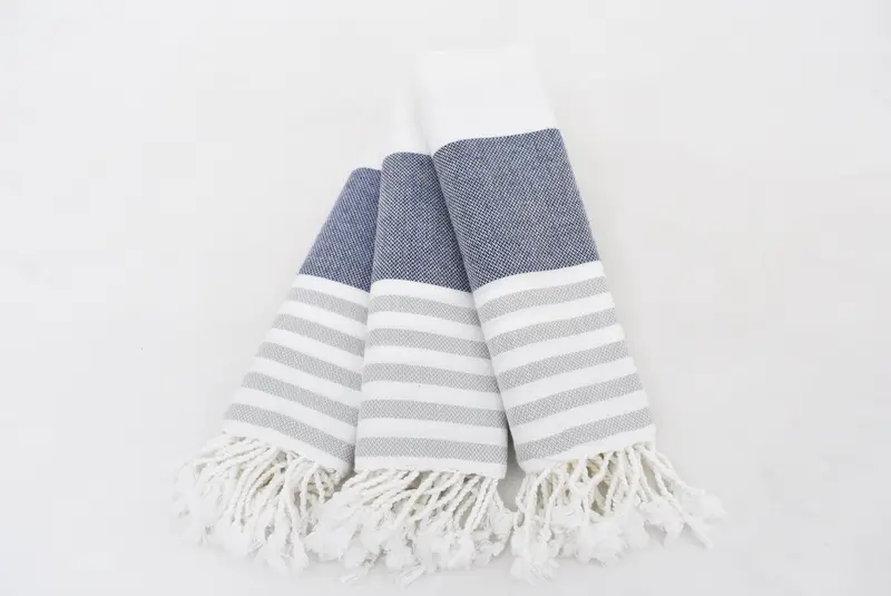 40x24 Cotton Striped Towel, Turkish Hand Towel, Bridesmaid Proposal Gift, Wedding Gift, Monogram Kitchen Towel, Bachelorette Party Gifts Bridesmaids - 3