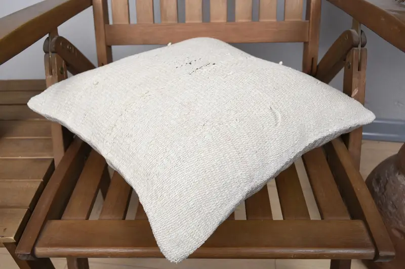 Pillow Sham, 16x16 Beige Cushion Case, Home Decor Pillow, Kilim Pillow Cover, Bed Pillow Case, Pillow for Couch, Christmas Pillow Case - 4