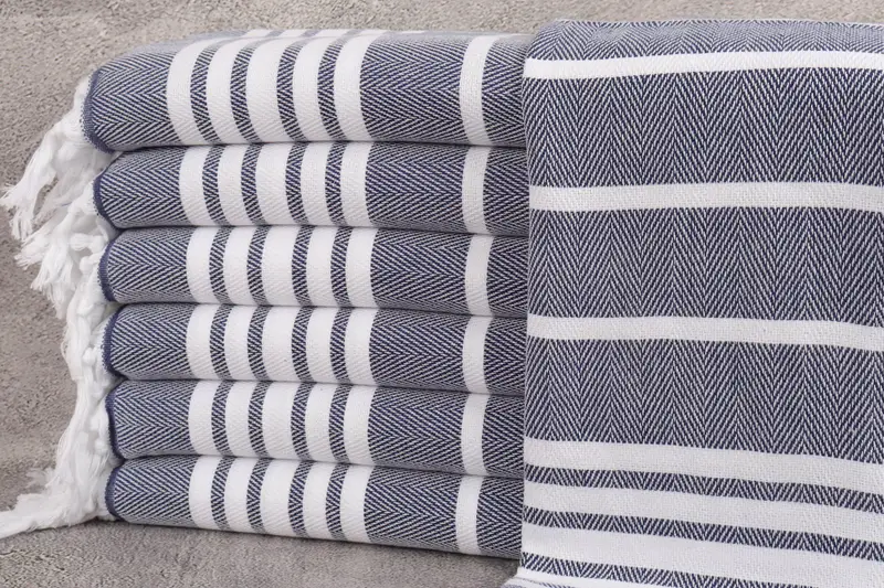 Kitchen Towel, 40x20 Cotton Zig zag Towel, Wedding Gift, Bachelorette Party Items, Valentines Day Gift For Him, Summer Gift, Wedding Favors - 1