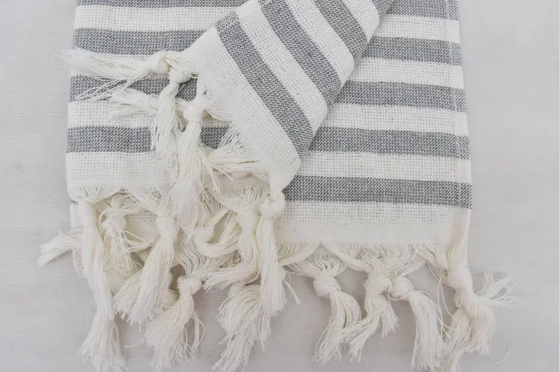 Monogram Towels, Christmas Favors, Custom Hand Towel, Turkish Hand Towel, 36x18 Cotton Striped Terry Towel, Personalized Gifts, Beach Wedding Favor - 6