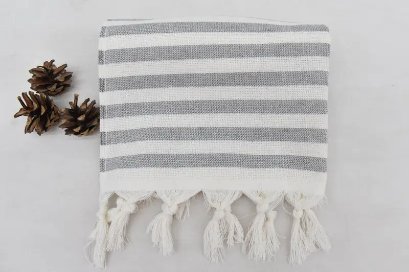 Monogram Towels, Christmas Favors, Custom Hand Towel, Turkish Hand Towel, 36x18 Cotton Striped Terry Towel, Personalized Gifts, Beach Wedding Favor - 8