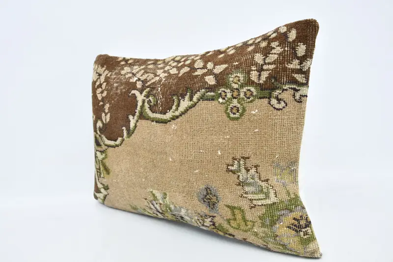 20x28 Beige Cushion, Ethnical Kilim Rug Pillow, Pillow Cover, Turkish Pillow, Traditional Cushion Cover, Interior Designer Pillow - 4