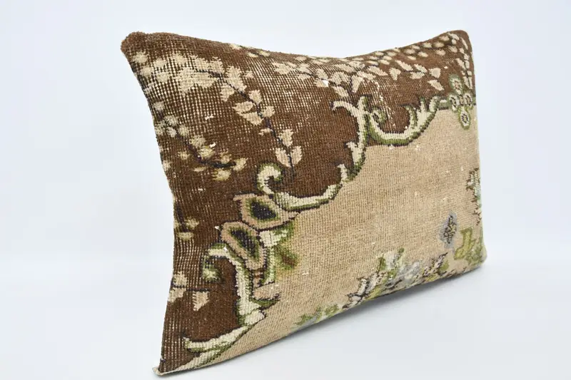 20x28 Beige Cushion, Ethnical Kilim Rug Pillow, Pillow Cover, Turkish Pillow, Traditional Cushion Cover, Interior Designer Pillow - 3