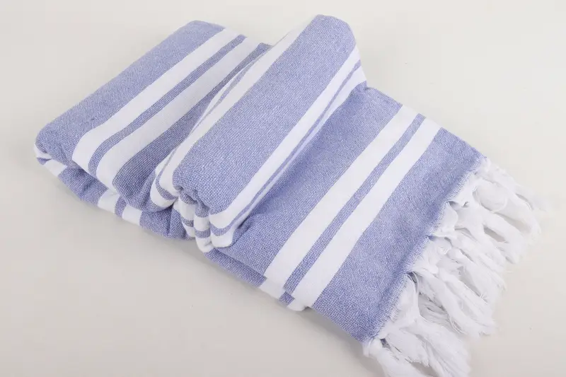 Lightweight towel, Beach Size Towel, Quick-dry peshtemal, Bride Gift, Bachelor Bachelorette Party Favors, 68x36 Cotton Striped Terry Towel - 6