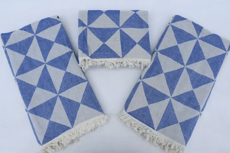 Sand-free towel, Turkish Bath Towel Set, Bridesmaid Proposal Gift, 70x40 Cotton Geometric Towel, Lightweight Turkish towel, Turkish hand towel - 8