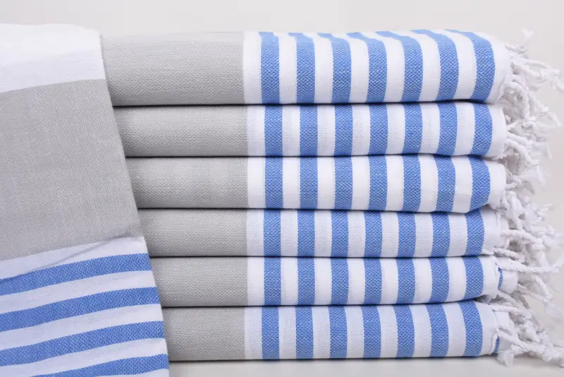 Travel Towel, Lightweight towel, Beach Towel Bulk, Luxury towel, Custom Gifts, Sand-resistant Turkish towel for travel, 70x40 Cotton Striped Towel