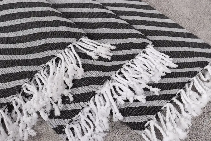 70x40 Cotton Striped Towel, Housewarming Gift, Personalized Wedding Gift, Friends Beach Towel, Scarf Towel, Mother Of The Groom Gift, Custom Towel - 5