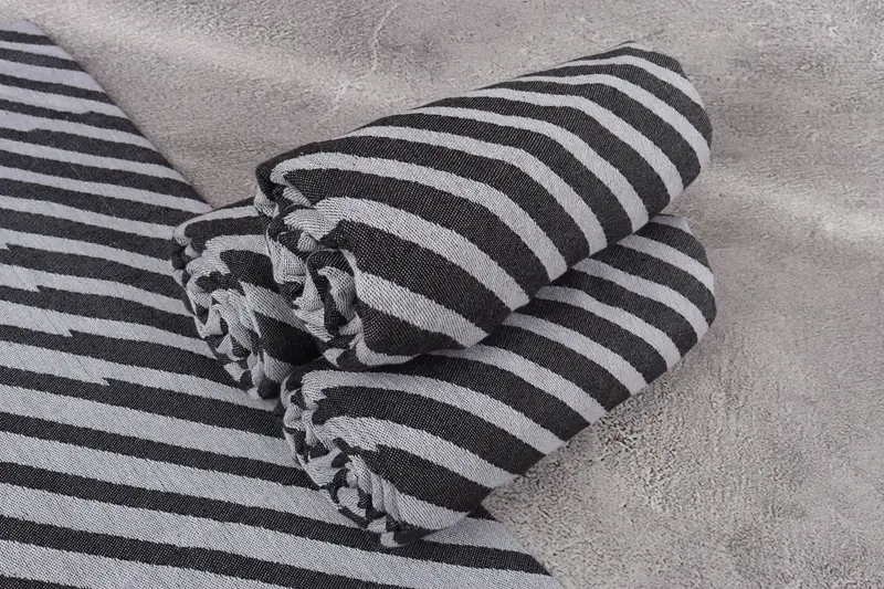 70x40 Cotton Striped Towel, Housewarming Gift, Personalized Wedding Gift, Friends Beach Towel, Scarf Towel, Mother Of The Groom Gift, Custom Towel - 7
