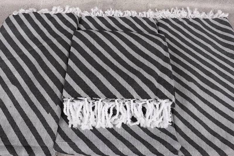 70x40 Cotton Striped Towel, Housewarming Gift, Personalized Wedding Gift, Friends Beach Towel, Scarf Towel, Mother Of The Groom Gift, Custom Towel - 4