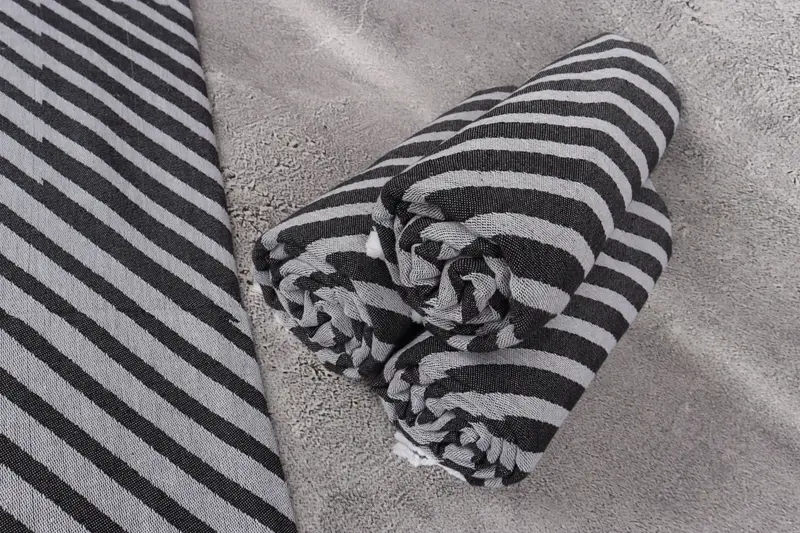 70x40 Cotton Striped Towel, Housewarming Gift, Personalized Wedding Gift, Friends Beach Towel, Scarf Towel, Mother Of The Groom Gift, Custom Towel - 8