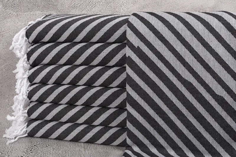 70x40 Cotton Striped Towel, Housewarming Gift, Personalized Wedding Gift, Friends Beach Towel, Scarf Towel, Mother Of The Groom Gift, Custom Towel - 1